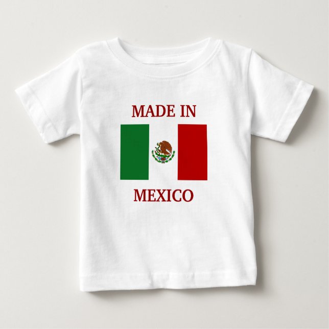 Camiseta De Bebé Hecho en México (Anverso)