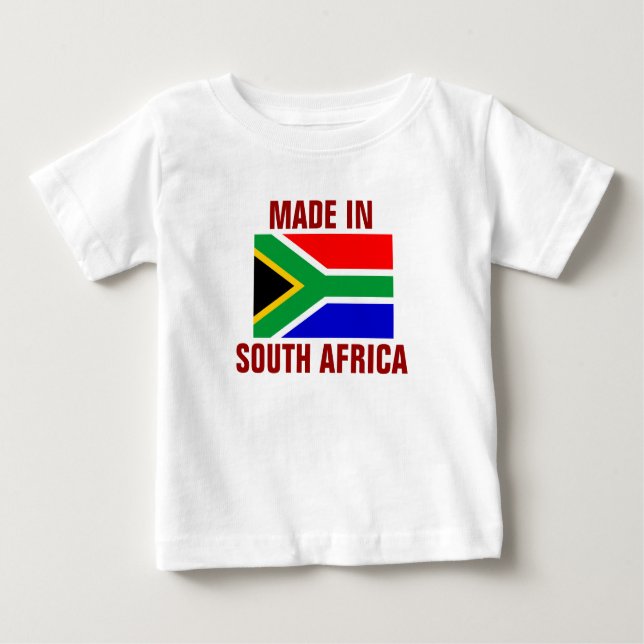 Camiseta De Bebé Hecho en Sudáfrica (Anverso)