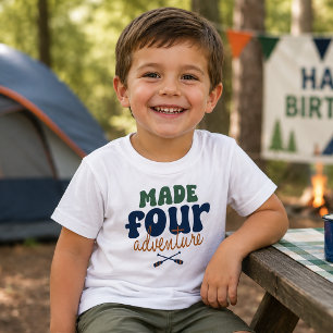 Camiseta De Bebé Hecho para la aventura 4º cumpleaños
