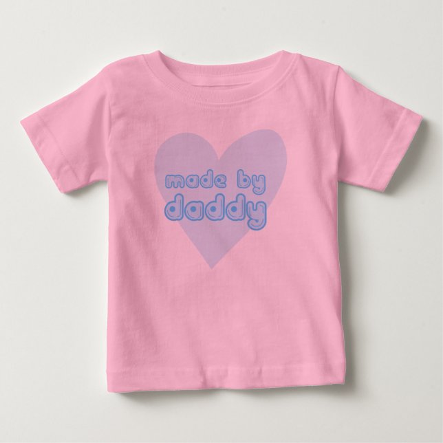 Camiseta De Bebé Hecho por papá bebé (Anverso)