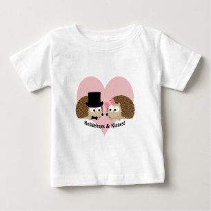 Camiseta De Bebé Hedgehugs and Kisses Hedgehog love