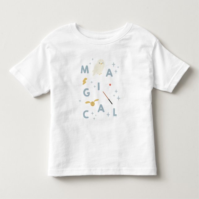 Camiseta De Bebé Hedwigh "Magical" Typography Graphic (Anverso)