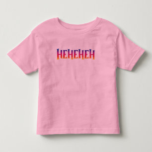 Camiseta De Bebé Hehehe divertido colorido