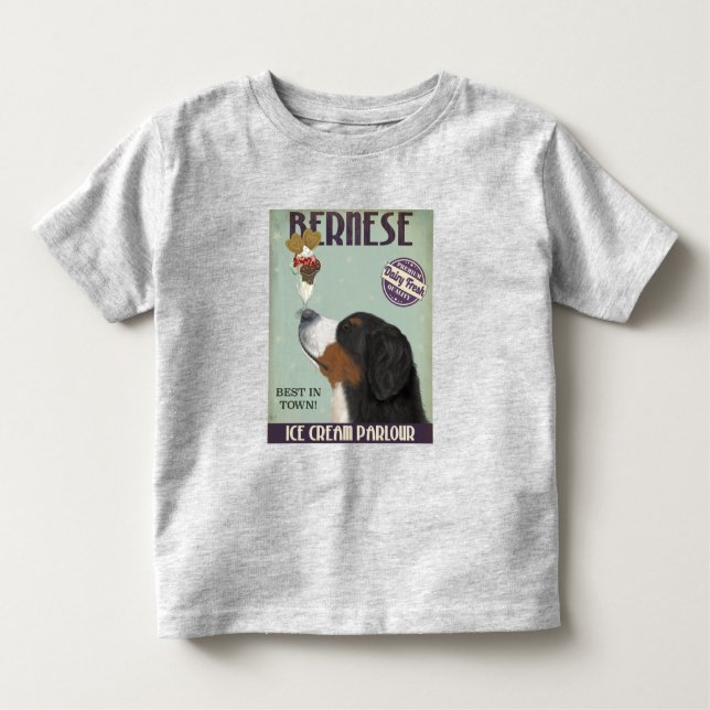 Camiseta De Bebé Helado de Bernese (Anverso)