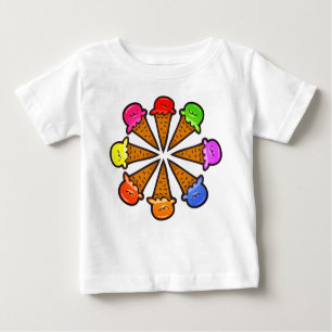 Camiseta De Bebé Helados Multicolor No. 3