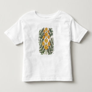 Camiseta De Bebé Helecho con las flores amarillas
