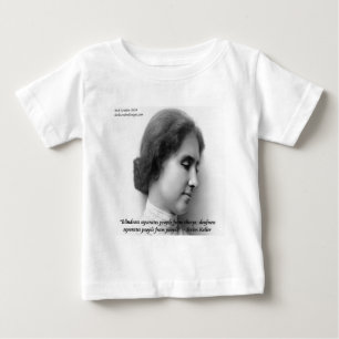 Camiseta De Bebé Helen Keller & Cita Famosa Sordo/Ciega