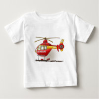 Helicóptero Ambulancia Bebé Camiseta