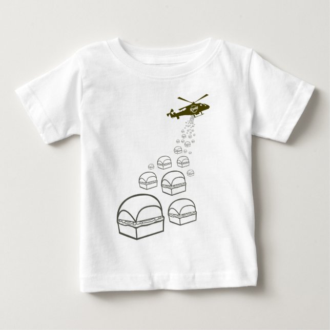 Camiseta De Bebé Helicóptero de Krystal (Anverso)