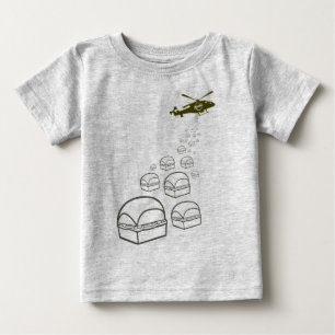 Camiseta De Bebé Helicóptero de Krystal