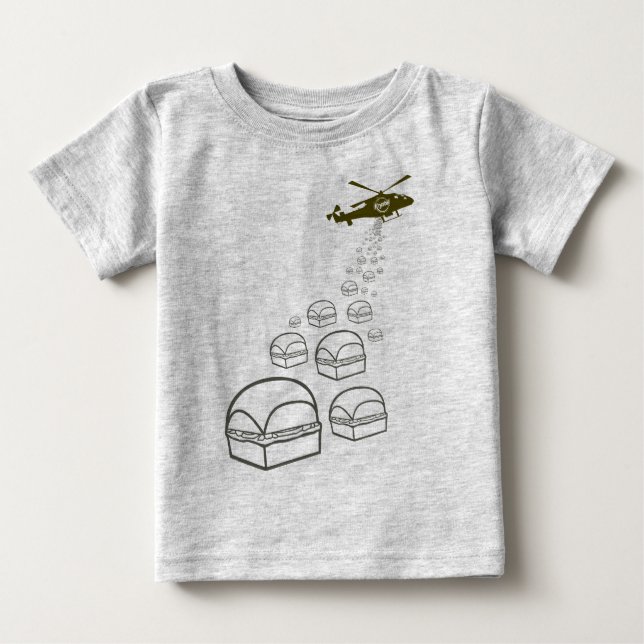Camiseta De Bebé Helicóptero de Krystal (Anverso)
