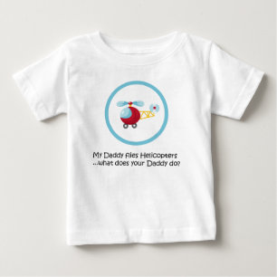 Camiseta De Bebé Helicóptero del papá