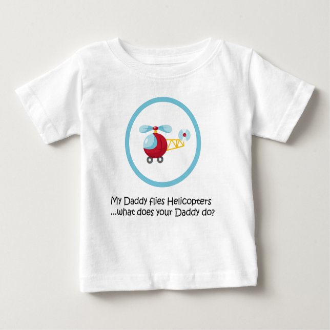 Camiseta De Bebé Helicóptero del papá (Anverso)