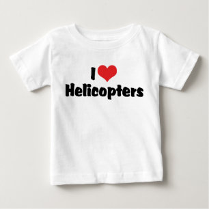 Camiseta De Bebé Helicópteros del Corazón que Amo