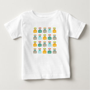 Camiseta De Bebé Hello Cute Colorful Hello