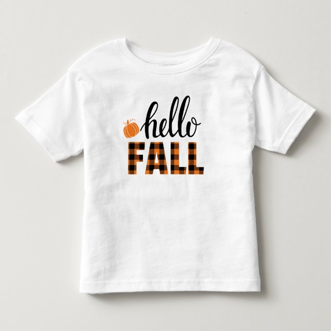 Camiseta De Bebé Hello Fall (Anverso)