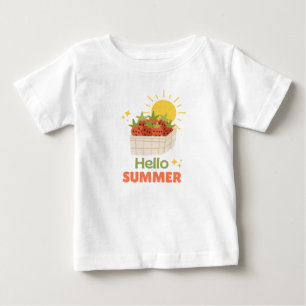 Camiseta de bebé Hello Summer Strawberry Sunshine