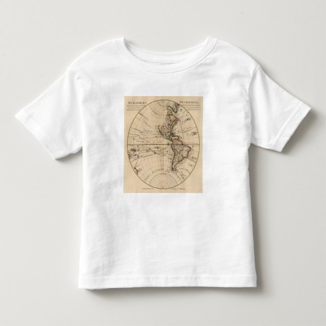 Camiseta De Bebé Hemisferio occidental 3 (Anverso)