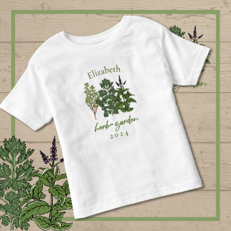Camiseta De Bebé Herb Garden
