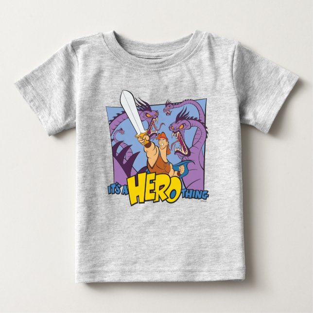 Camiseta De Bebé Hercules vs Hydra - It's a HERO Thing Baby T-Shirt (Anverso)