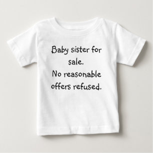 Camiseta De Bebé Hermana de bebé a la venta. No se han rechazado of