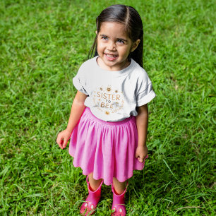 Camiseta De Bebé Hermana de niños abeja