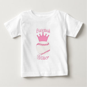 Camiseta De Bebé Hermana del Béisbol