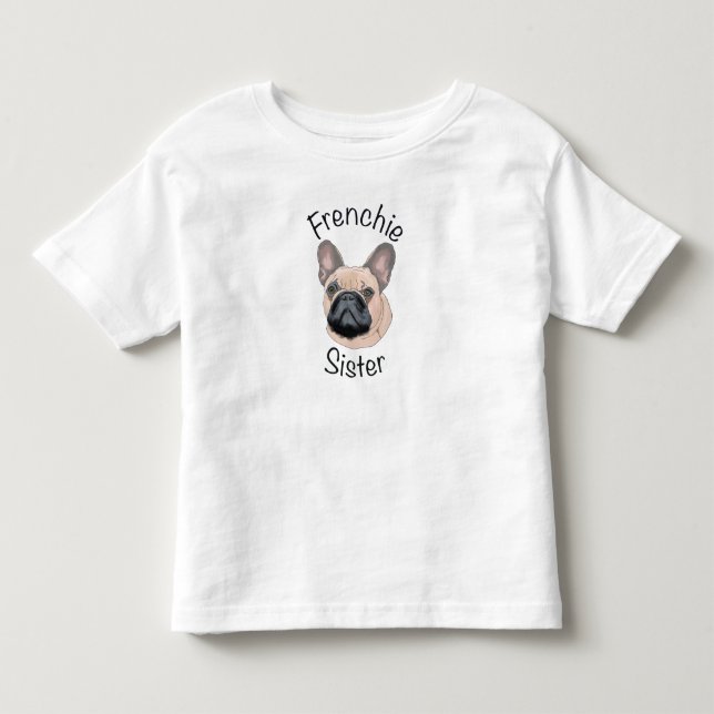 Camiseta De Bebé Hermana Frenchie (Anverso)