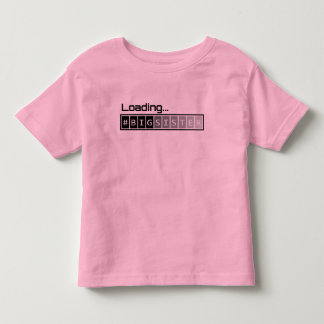 Camiseta De Bebé Hermana grande cargada - rosa