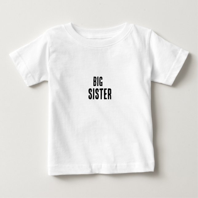 Camiseta De Bebé Hermana Mayor (Anverso)
