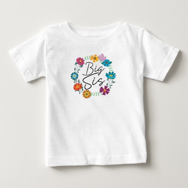CAMISETA DE BEBÉ HERMANA MAYOR (Anverso)