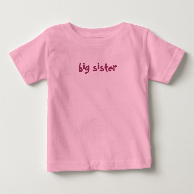 Camiseta De Bebé hermana mayor (Anverso)