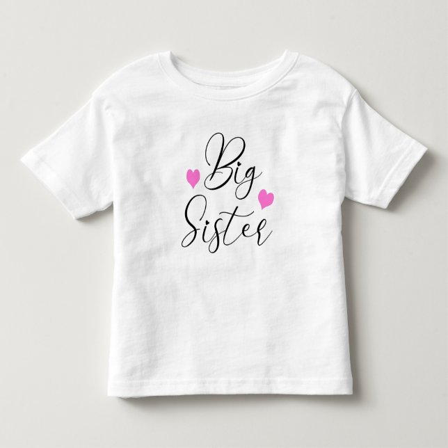 Camiseta De Bebé Hermana Mayor Adorable       (Anverso)