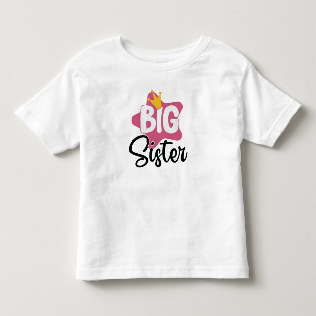 Camiseta De Bebé Hermana Mayor Ascendida a Anuncio de Hermana Mayor (Anverso)