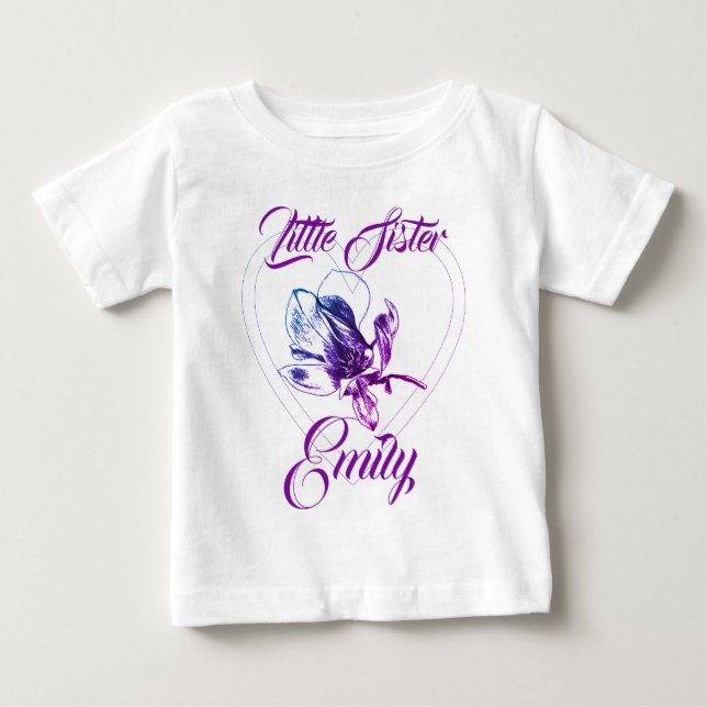 Camiseta De Bebé Hermana Mayor Hermana Menor Amigas del Alma (Anverso)