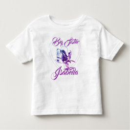 Camiseta De Bebé Hermana Mayor Hermana Menor Orquídea