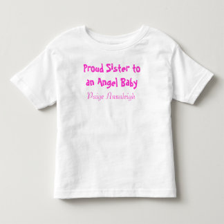 Camiseta De Bebé Hermana orgullosa de un bebé ángel