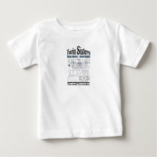 CAMISETA DE BEBÉ HERMANAS GEMELAS