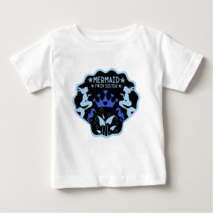 Camiseta De Bebé Hermanas gemelas de Sirena