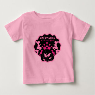 Camiseta De Bebé Hermanas Gemelas Sirena
