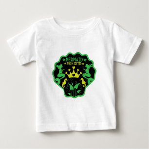 Camiseta De Bebé Hermanas gemelas sirena