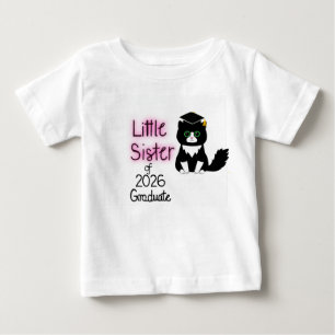 Camiseta De Bebé Hermanita de graduado de 2026 
