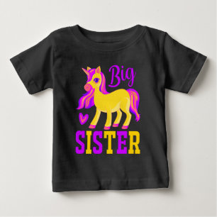 Camiseta De Bebé Hermanita Unicornio Mágico
