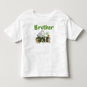 Camiseta De Bebé Hermano de animales salvajes del zoológico Safari
