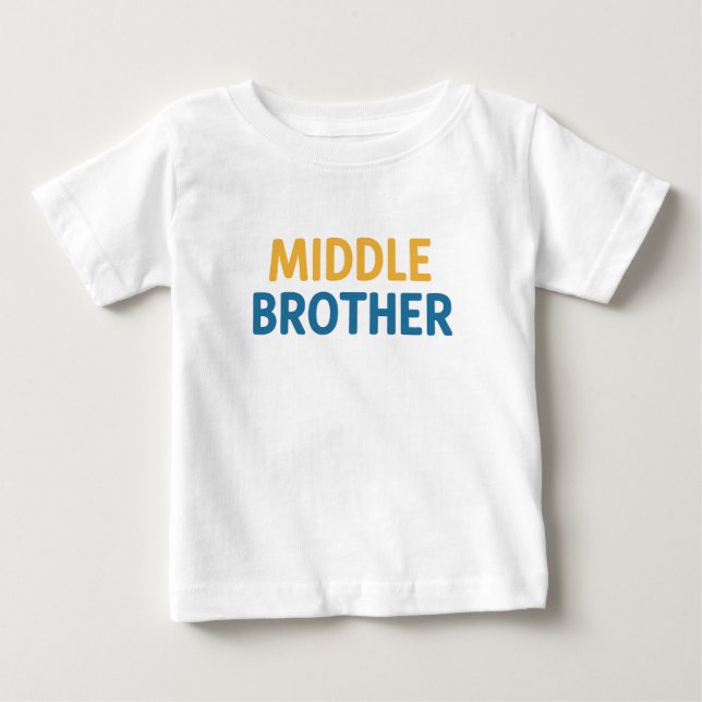 Camiseta De Bebé Hermano del Medio (Anverso)