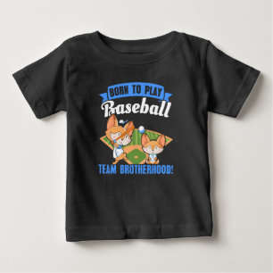 Camiseta De Bebé Hermano Mayor Hermano Menor - Jugadores de Béisbol