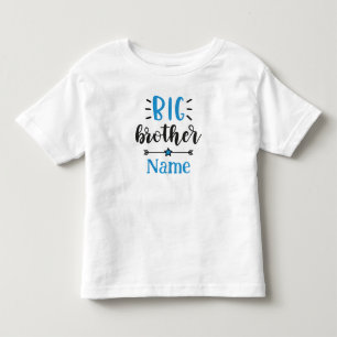 Camiseta De Bebé Hermano Mayor Nombre Personalizado Lindo