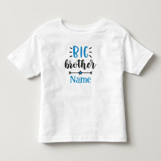 Camiseta De Bebé Hermano Mayor Nombre Personalizado Lindo