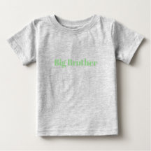 Hermano mayor texto de nombre personalizado verde