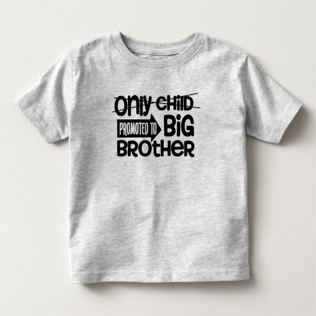 Camiseta De Bebé Hermano Mayor Unico Hijo (Anverso)